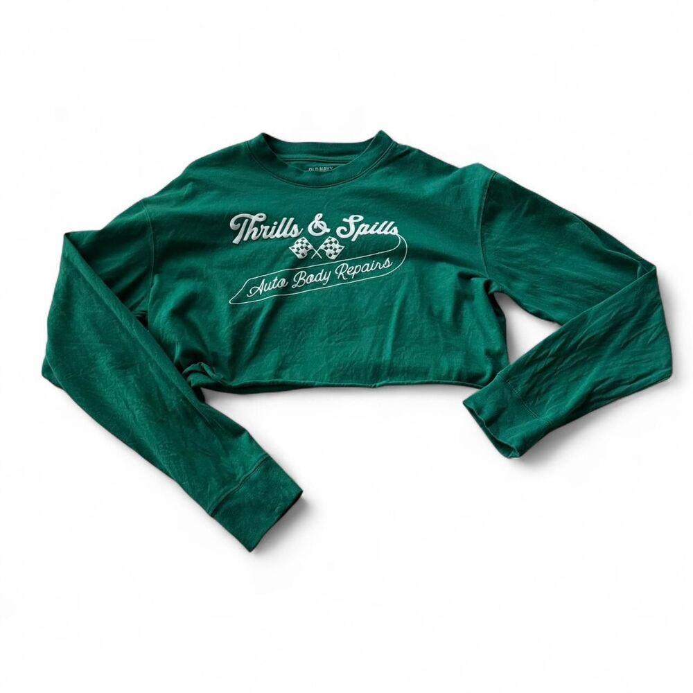 Old Navy cropped graphic long sleeve
